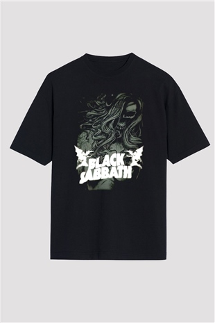 Black Sabbath Siyah Oversize Tişört Oversize T-shirt - TişörtFabrikası