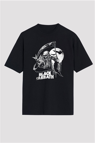 Black Sabbath Siyah Oversize Tişört Oversize T-shirt - TişörtFabrikası