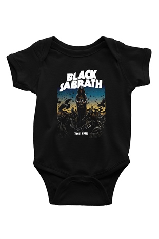 Black Sabbath The End Beyaz Bebek Body - Zıbın