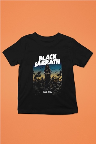 Black Sabbath The End Beyaz Unisex Çocuk Tişört
