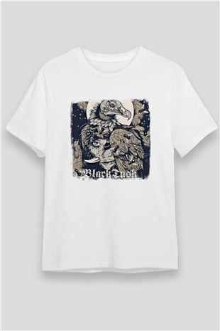 Black Tusk Baskılı Unisex Beyaz Tişört