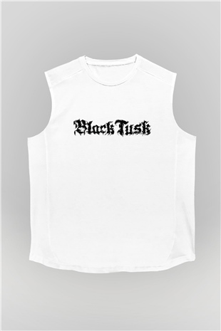 Black Tusk Beyaz Unisex Kolsuz Tişört