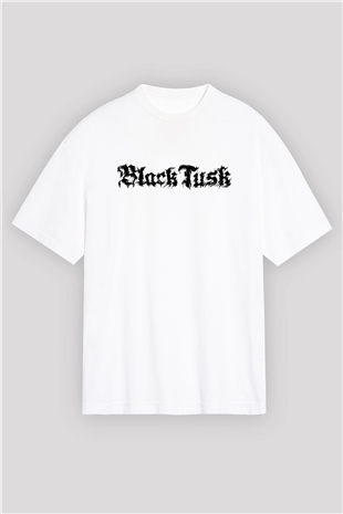 Black Tusk Beyaz Oversize Tişört Oversize T-shirt - TişörtFabrikası