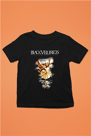 Black Veil Brides Baskılı Siyah Unisex Çocuk Tişört