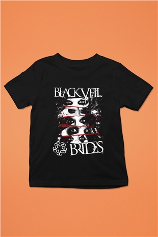 Black Veil Brides Baskılı Siyah Unisex Çocuk Tişört