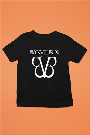 Black Veil Brides Baskılı Siyah Unisex Çocuk Tişört