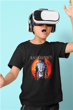 Black Veil Brides Baskılı Unisex Siyah Çocuk Tişört