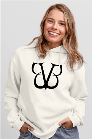 Black Veil Brides Beyaz Unisex Kapşonlu Sweatshirt