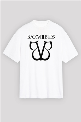 Black Veil Brides Beyaz Unisex Oversize Tişört T-Shirt