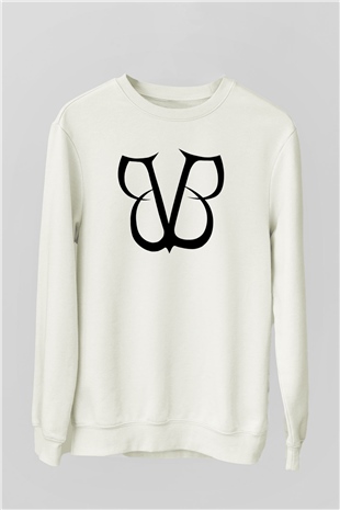 Black Veil Brides Beyaz Unisex Sweatshirt