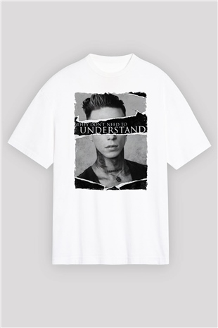 Black Veil Brides Beyaz Oversize Tişört Oversize T-shirt - TişörtFabrikası