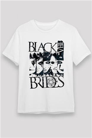 Black Veil Brides Beyaz Unisex Tişört T-Shirt - TişörtFabrikası