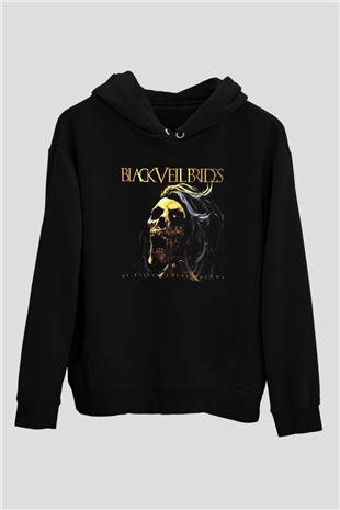 Black Veil Brides Siyah Unisex Kapüşonlu Sweatshirt