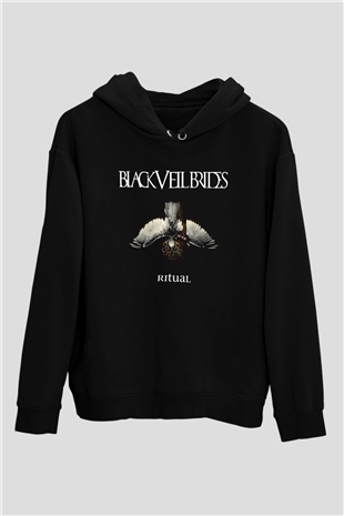 Black Veil Brides Siyah Unisex Kapüşonlu Sweatshirt