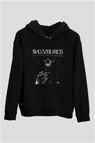 Black Veil Brides Siyah Unisex Kapüşonlu Sweatshirt