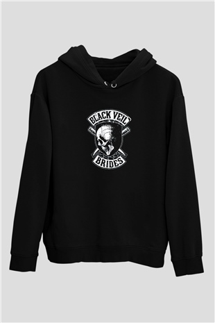 Black Veil Brides Siyah Unisex Kapüşonlu Sweatshirt