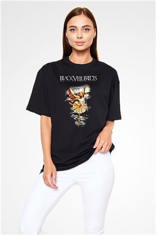 Black Veil Brides Siyah Unisex Oversize Tişört T-Shirt