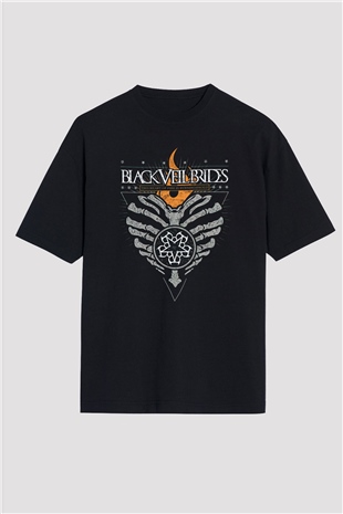 Black Veil Brides Siyah Unisex Oversize Tişört T-Shirt