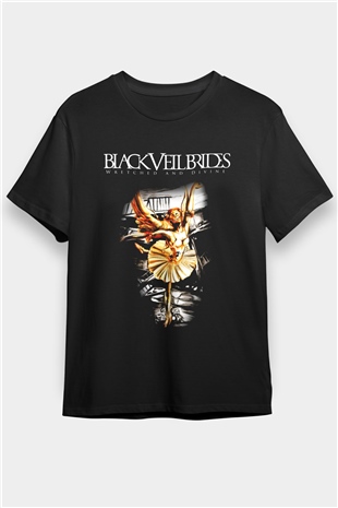 Black Veil Brides Siyah Unisex Tişört T-Shirt - TişörtFabrikası
