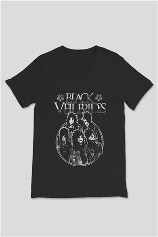 Black Veil Brides Siyah Unisex V Yaka Tişört