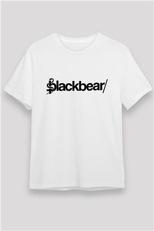 BlackBear Beyaz Unisex Tişört T-Shirt - TişörtFabrikası
