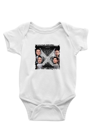 Blasterjaxx Baskılı Beyaz Bebek Body - Zıbın