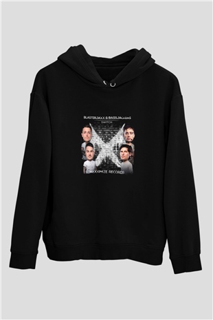 Blasterjaxx Baskılı Unisex Siyah Hoodie