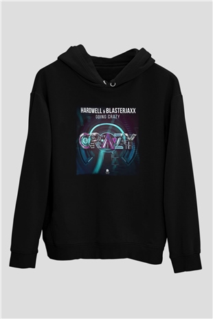 Blasterjaxx Siyah Unisex Kapüşonlu Sweatshirt