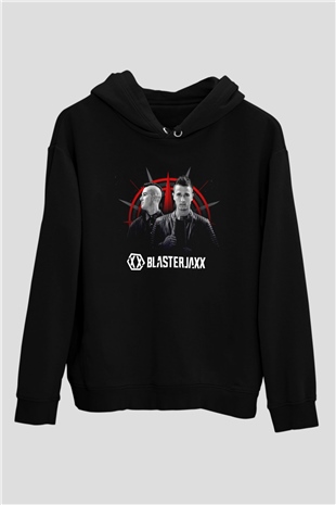 Blasterjaxx Siyah Unisex Kapüşonlu Sweatshirt