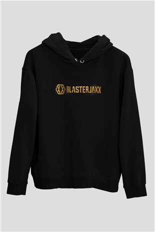 Blasterjaxx Siyah Unisex Kapüşonlu Sweatshirt