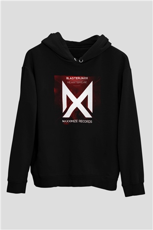 Blasterjaxx Siyah Unisex Kapüşonlu Sweatshirt