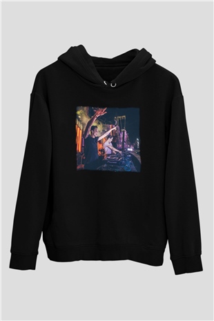 Blasterjaxx Siyah Unisex Kapüşonlu Sweatshirt
