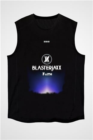 Blasterjaxx Siyah Unisex Kolsuz Tişört