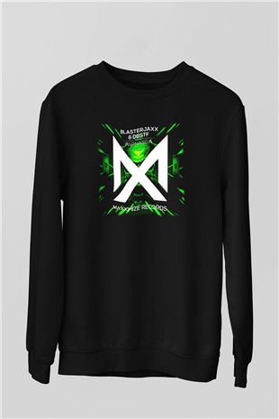 Blasterjaxx Siyah Unisex Sweatshirt