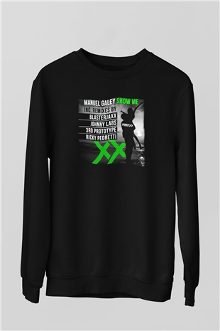 Blasterjaxx Siyah Unisex Sweatshirt