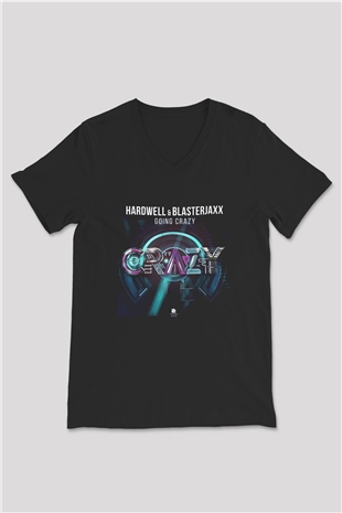 Blasterjaxx Siyah Unisex V Yaka Tişört