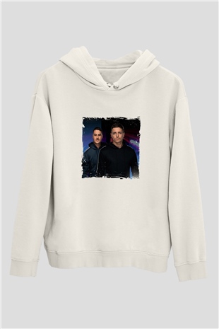 BlasterjaxxBaskılı Beyaz Hoodie