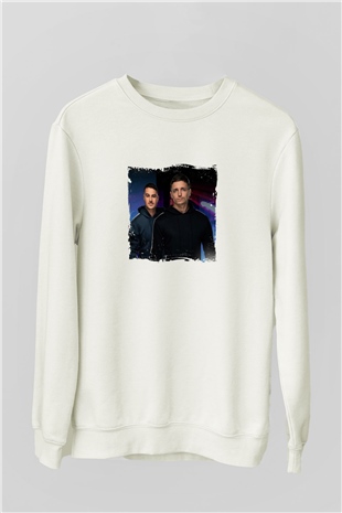 BlasterjaxxBaskılı Beyaz Sweatshirt
