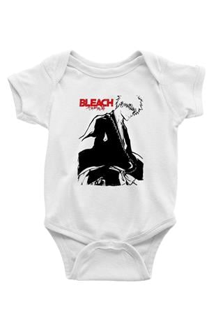 Bleach Baskılı Beyaz Unisex Bebek Body - Zıbın
