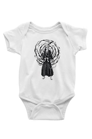 Bleach Baskılı Beyaz Unisex Bebek Body - Zıbın
