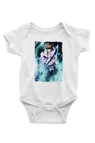 Bleach Baskılı Beyaz Unisex Bebek Body - Zıbın