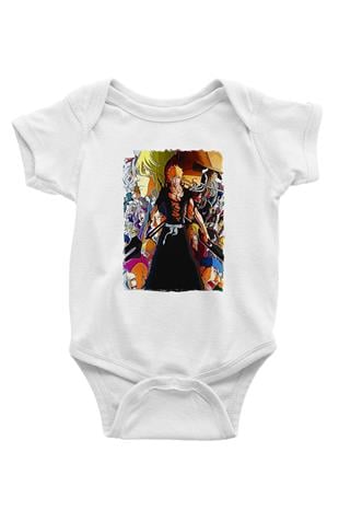 Bleach Baskılı Beyaz Unisex Bebek Body - Zıbın