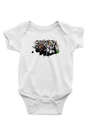 Bleach Baskılı Beyaz Unisex Bebek Body - Zıbın