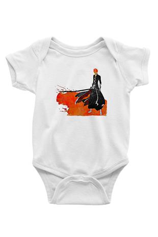 Bleach Baskılı Beyaz Unisex Bebek Body - Zıbın