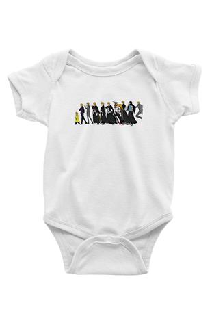Bleach Baskılı Beyaz Unisex Bebek Body - Zıbın
