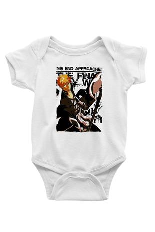 Bleach Baskılı Beyaz Unisex Bebek Body - Zıbın