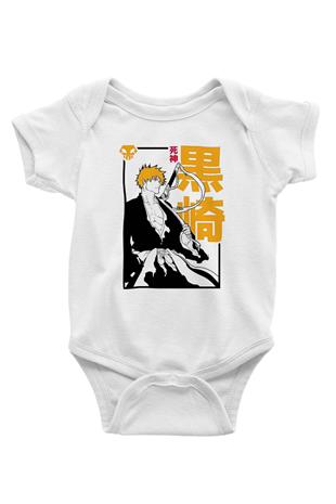 Bleach Baskılı Beyaz Unisex Bebek Body - Zıbın