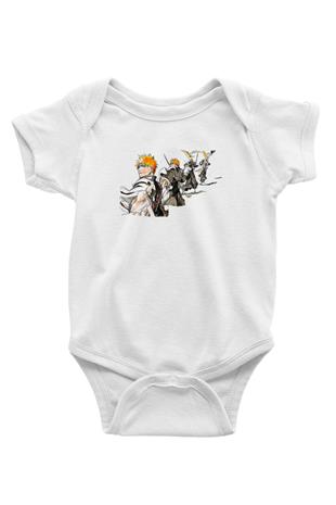 Bleach Baskılı Beyaz Unisex Bebek Body - Zıbın