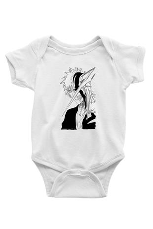 Bleach Baskılı Beyaz Unisex Bebek Body - Zıbın