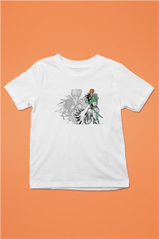 Bleach Baskılı Beyaz Unisex Beyaz Çocuk Tişört - Tshirt